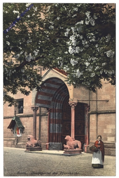 ak153302 Bolzano (Bozen), Hauptportal der Pfarrkirche