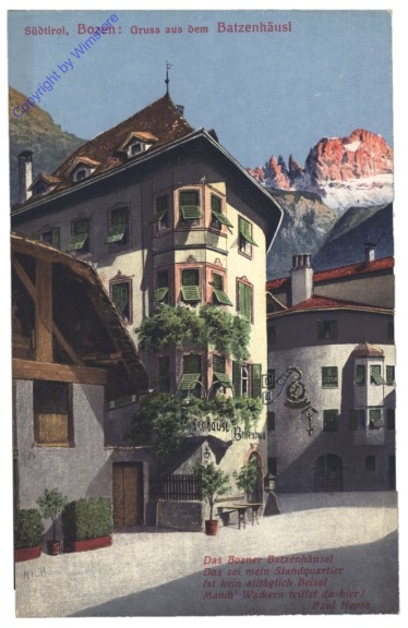 ak153312 Bolzano (Bozen), Gruss aus dem Batzenhäusl