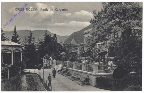 ak153322 Bolzano (Bozen), Bozen-Gries, Partie im Kurgarten