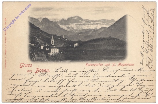 ak153324 Bolzano (Bozen), Rosengarten und St. Magdalena