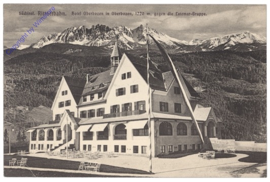 ak153343 Bolzano (Bozen), Rittnerbahn, Hotel Oberbozen