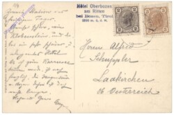 Bolzano (Bozen), Rittnerbahn, Hotel Oberbozen