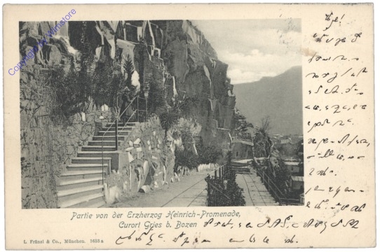 ak153348 Bolzano (Bozen), Partie von der Erzherzog Heinrich-Promenade, Curort Gries