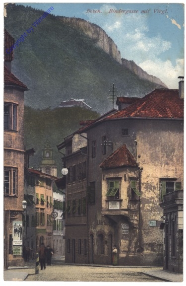 ak153364 Bolzano (Bozen), Bindergasse mit Virgl