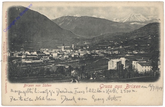 ak153433 Bressanone (Brixen), Brixen von Süden