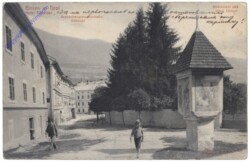 Bressanone (Brixen), Hotel Elefanten, Bezirkshauptmannschafts-Gebäude, Bildstöckel