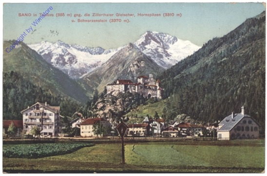 ak153465 Campo Tures (Sand in Tauers), geg. die Zillerthaler Gletscher, Hornspitzen u. Schwarzenstein