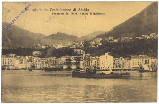 ak153489 Castellanmmare di Stabia, Panorama dal Mare