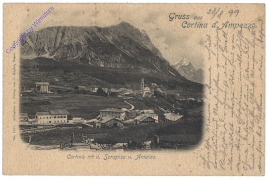 Cortina d'Ampezzo (Haydn), m.d. Sorapiss u. Antelao