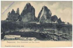 Cortina d'Ampezzo (Haydn), Drei Zinnenhütte und Drei Zinnen