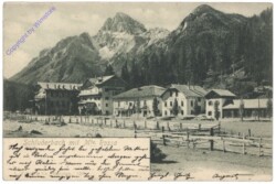 Dobbiaco (Toblach), Schluderbacfh mit Mte. Rossa