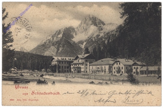 Dobbiaco (Toblach), Gruss aus Schluderbach