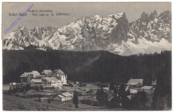 Dolomiti (Dolomiten), Hotel Karer-See u. Latemar