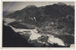 Dolomiti (Dolomiten), Panorama die Longarone fiume Piave