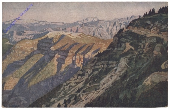 Dolomiti (Dolomiten), K.k. Werk Serrade, gesehen von den ehemaligen italienischen Stellungen