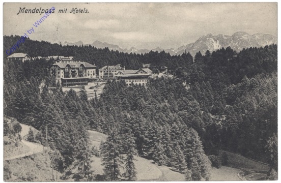 Eppan, Mendelpass mit Hotels