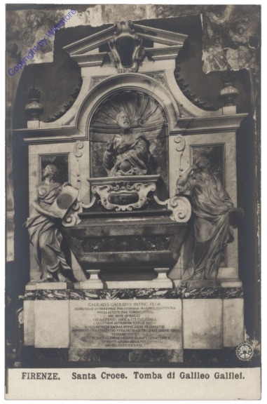 Firenze (Florenz), Santa Croce, Tomba di Galileo Galilei