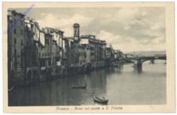 Firenze (Florenz), ARno col ponte a S. Trinita