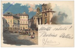 Genua, Piazza Annunziata e via Balbi