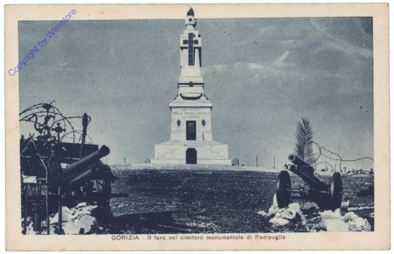 Gorizia (Görz), Il faro nel cimitero monumentale di Redipuglia