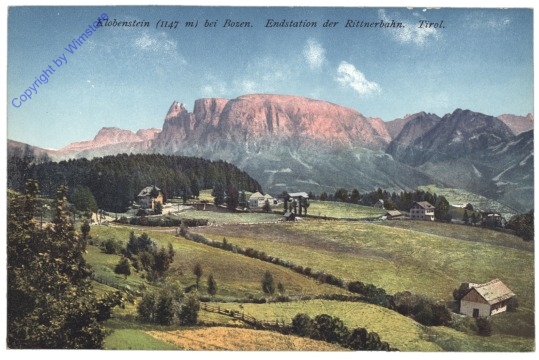 Kolbenstein, Endstation der Rittnerbahn