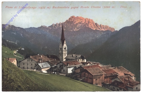 Livinalongo del Col di Lana (Buchenstein), gegen Monate Civetta