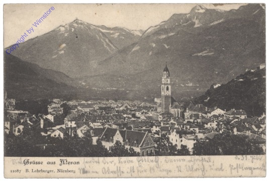 Merano (Meran), Gruss aus