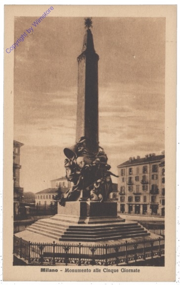 ak153983 Milano (Mailand), monumento alle Cinque Giornate
