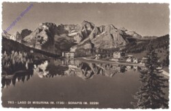 Misurina, Lago di Misurina, Sorapis