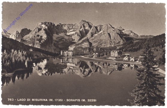 Misurina, Lago di Misurina, Sorapis