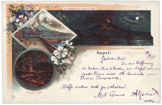Napoli, Il Vesuvio, Luglio 1895