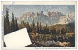 Nova Levante (Welschnofen), Carrer-See mit dem Latemar