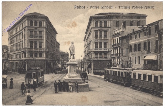 Padova (Padua), Piazza Garibaldi, Tramvia Padova-Venezia