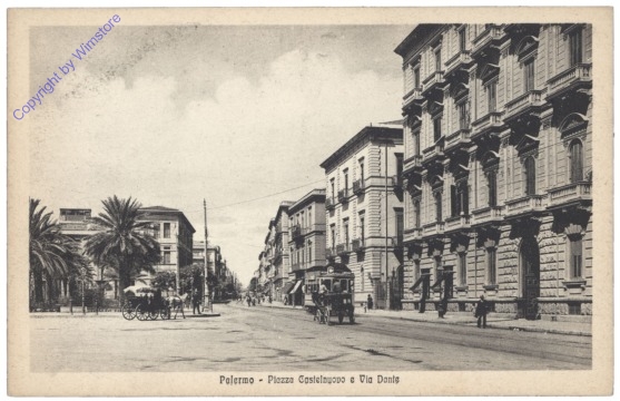 ak154154 Palermo, Piazza Castelnuovo e Via Dante
