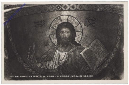 ak154177 Palermo, Cappella Palatina, Il Cristo-Mosaici