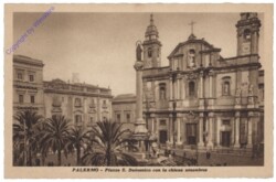Palermo, Piazza S. Domenico con la chiesa omonima