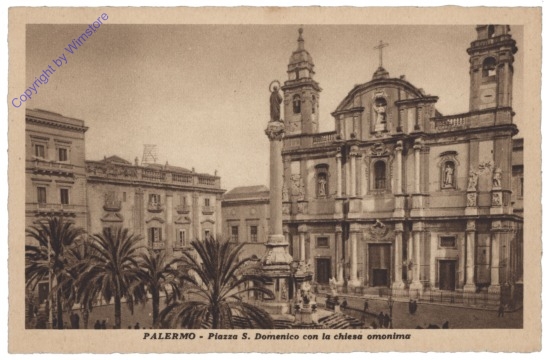ak154186 Palermo, Piazza S. Domenico con la chiesa omonima