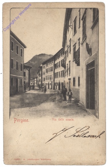 Pergine Valsugana, Via delle scuole