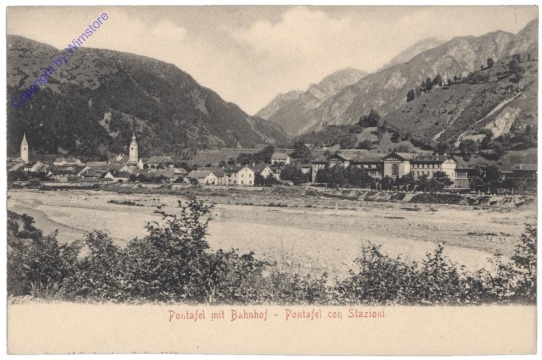 Pontebba (Pontafel), mit Bahnhof