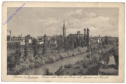 Pordenone, Veduta della Citta dal Ponte della Ferrovia sul Noncello