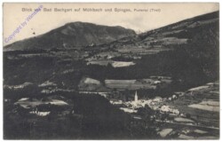 Rodengo (Rodeneck), Blick von Bad Bachgart auf Mühlbach und Spinges