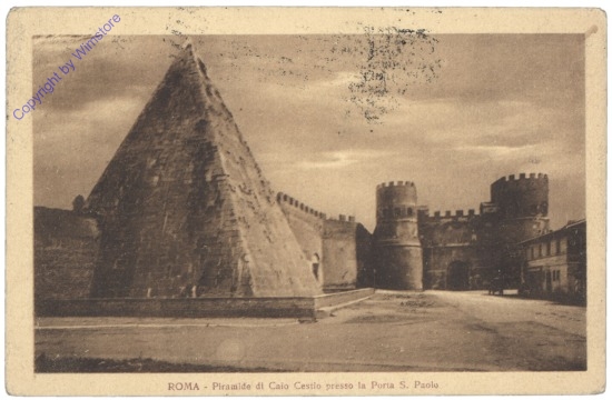 Roma (Rom), Piramide di Caio Cestio presso la Porta S. Paolo