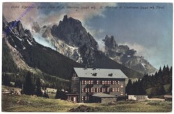 San Martino di Castrozza (St. Martin am Sismunthbach), Hotel Alpenrose gegen Pala di S.Martino