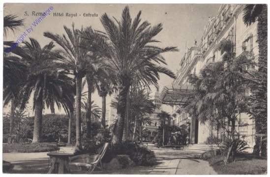 ak154439 Sanremo, Hotel Royal, Entrata