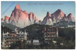 Siusi allo Sciliar (Seis am Schlern), Hotel Salegg mit Schlern