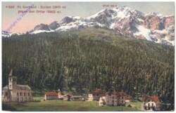 Solda (Sulden), gegen den Ortler