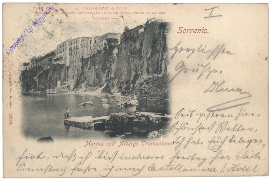 Sorrento, Marina coll'Albergo Tramontano