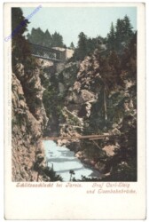 Tarvis, Schlitza-Schlucht, Graf Carl-Steg und Eisenbahnbrücke