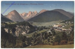 Tarvis, Bahnhof mit Königsberg u. Wischberg