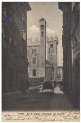 Trento (Trient), Via S. Vigilio coll'Abside del Duomo